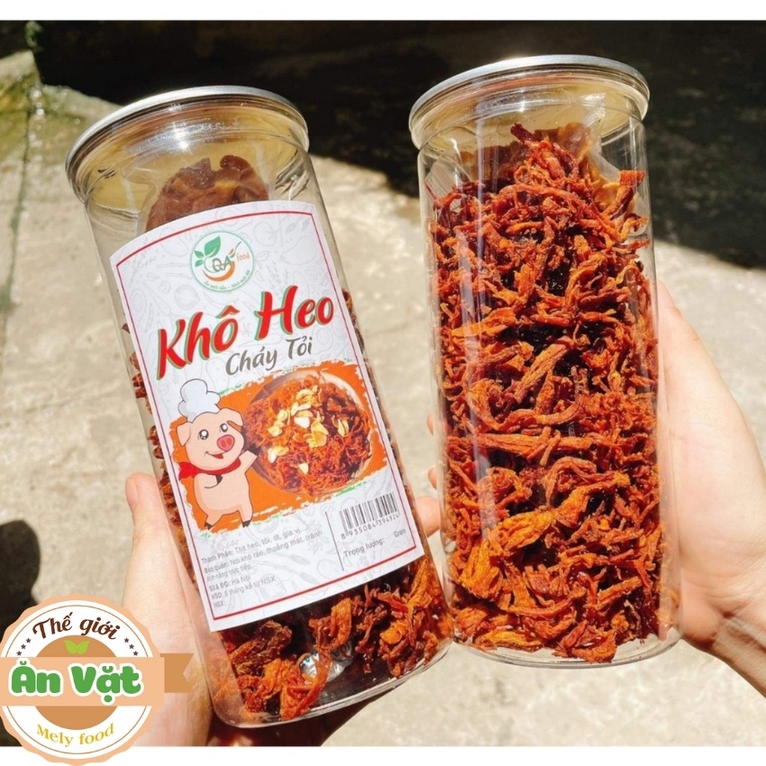 Khô heo cháy tỏi 300gr thơm ngon, khô lợn cháy tỏi xé sợi loại ngon an toàn vệ sinh thực phẩm | BigBuy360 - bigbuy360.vn