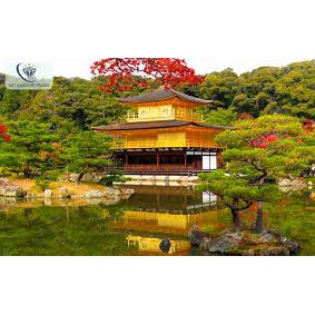 Mô hình Kim loại Chùa Gác Vàng Kinkakuji Nhật Bản