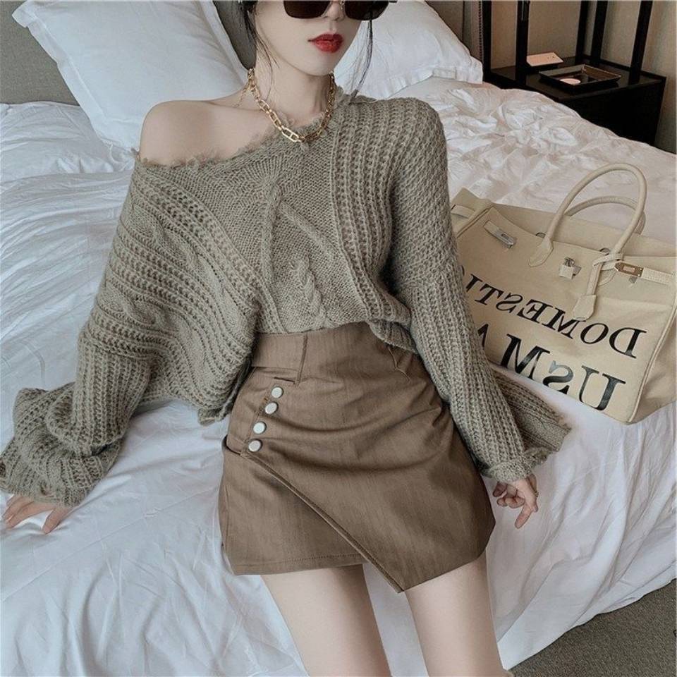 Áo Thun Lửng Nữ Dài Tay Cổ Tròn Thời Trang Hàn