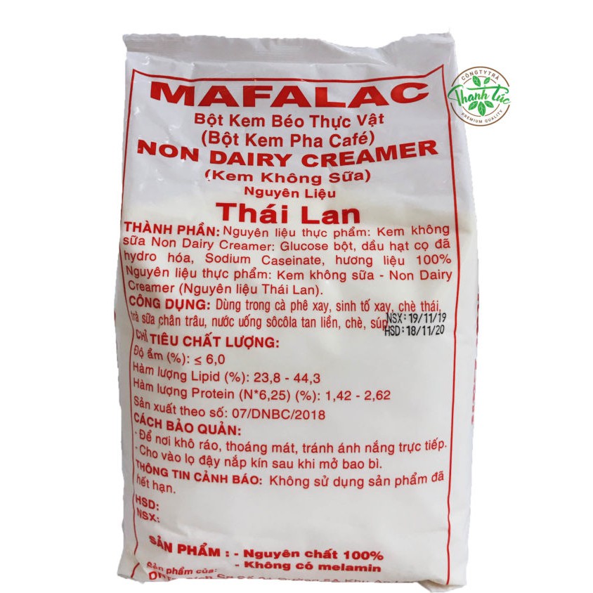 Bột Kem Béo Pha Trà Sữa Thái Lan Mafalac Gói 1kg