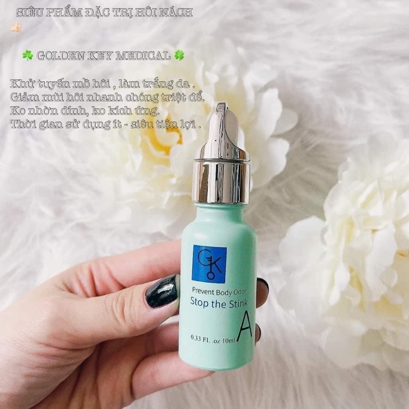 Tinh Chất Khử Mùi Hôi Nách Ngăn Mùi Cơ Thể Gold Key Stop The Stink