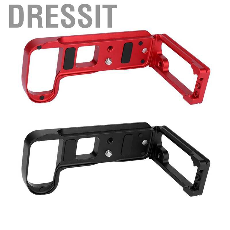 Dressit Black/Red Stretchable L-shape Handle Quick Release Plate for Nikon Z7 Z6 Camera