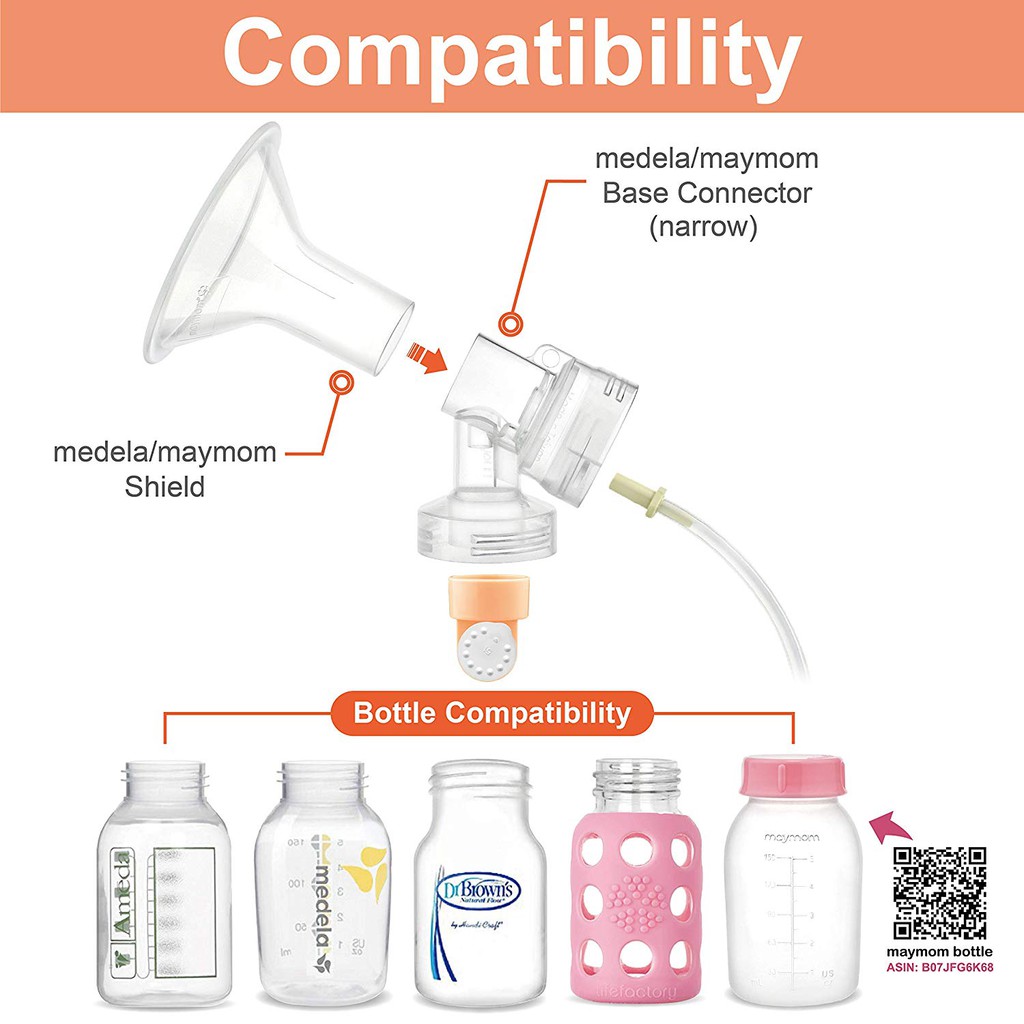 Cổ nối máy hút sữa phụ kiện thay thế máy hút sữa Medela Spectra Avent Unimom Rozabi Cimilre sản xuất bởi Maymom
