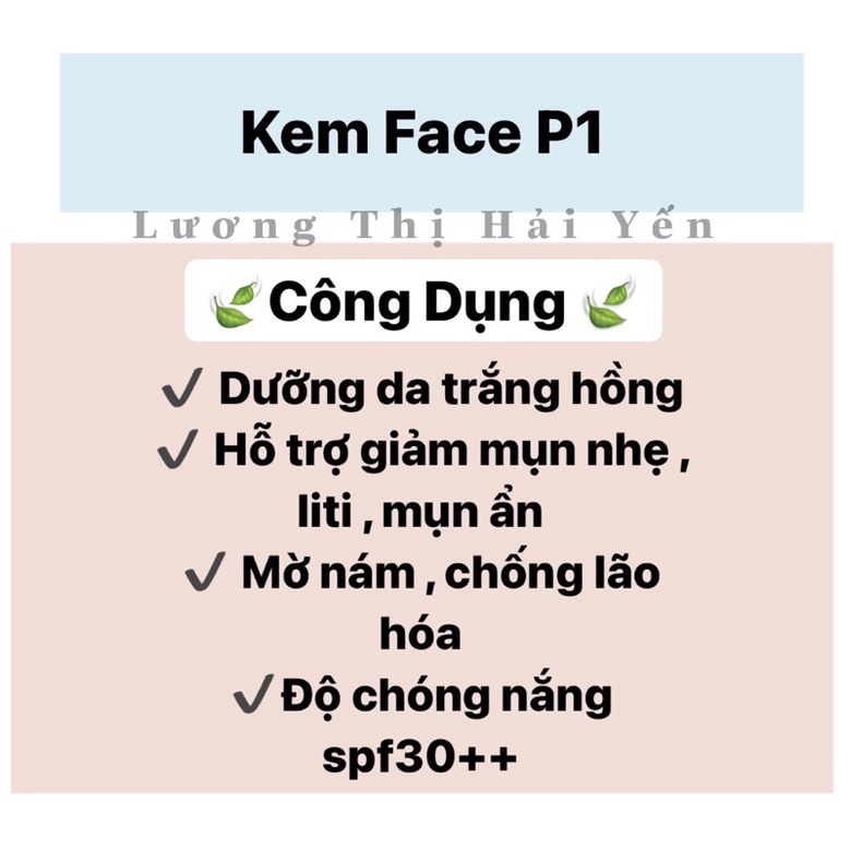 Kem Face P1 ( chính hãng Ponry )