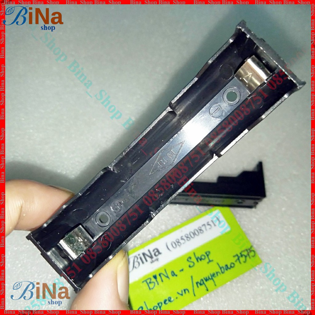 Đế pin 18650 1 cell chân hàn , khay gắn pin 18650