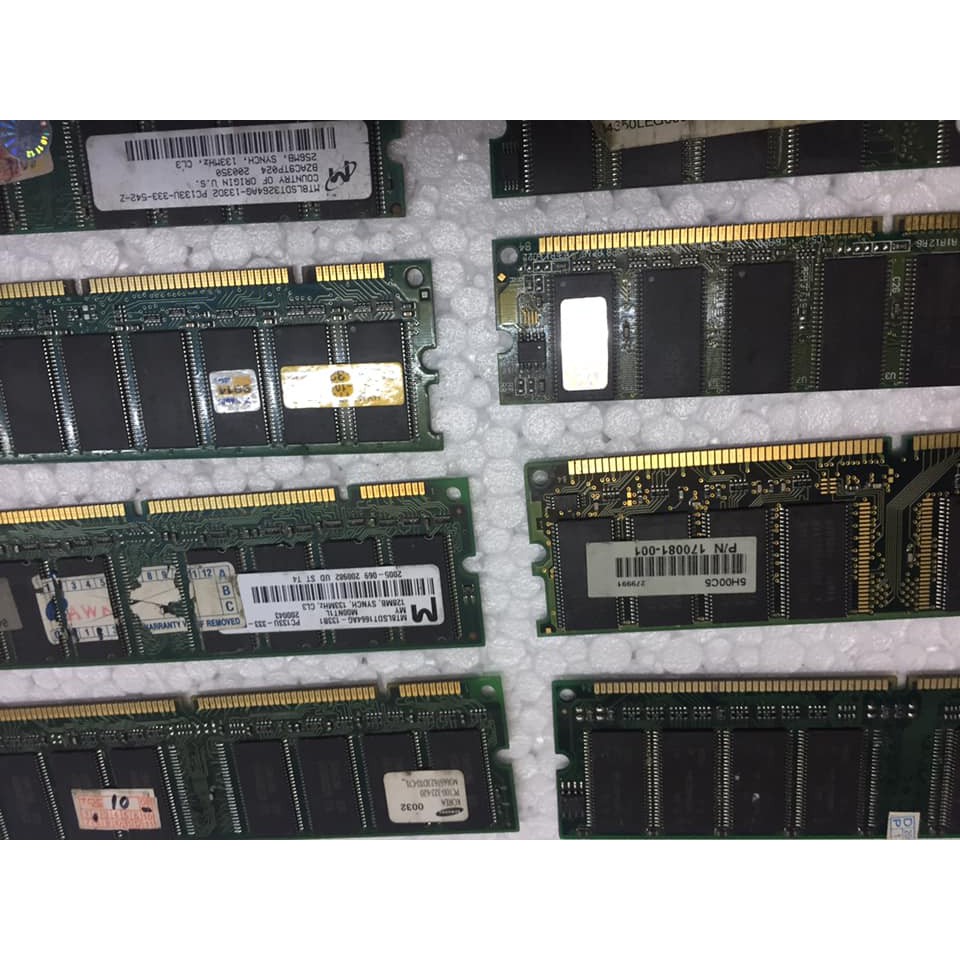 Ram SDRam Máy tính 128Mb PC 100 PC 133