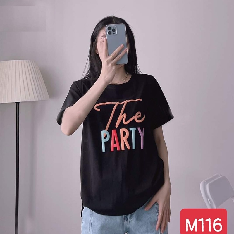 Áo thun nữ form rộng tay ngắn cổ tròn 3 màu xinh đẹp cá tính M116