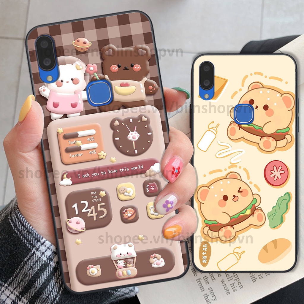 Ốp Vivo V11 / V11i in hình gấu chocolate kẹo ngọt siêu đẹp siêu xinh