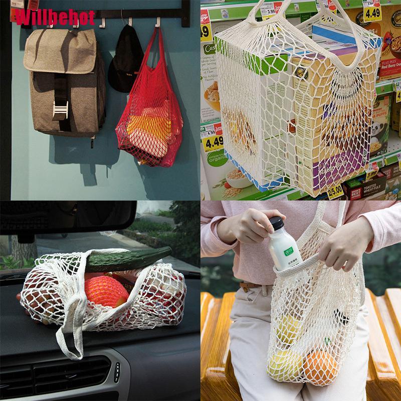 Túi Lưới Cotton Đựng Rau Củ Quả Có Thể Tái Sử Dụng