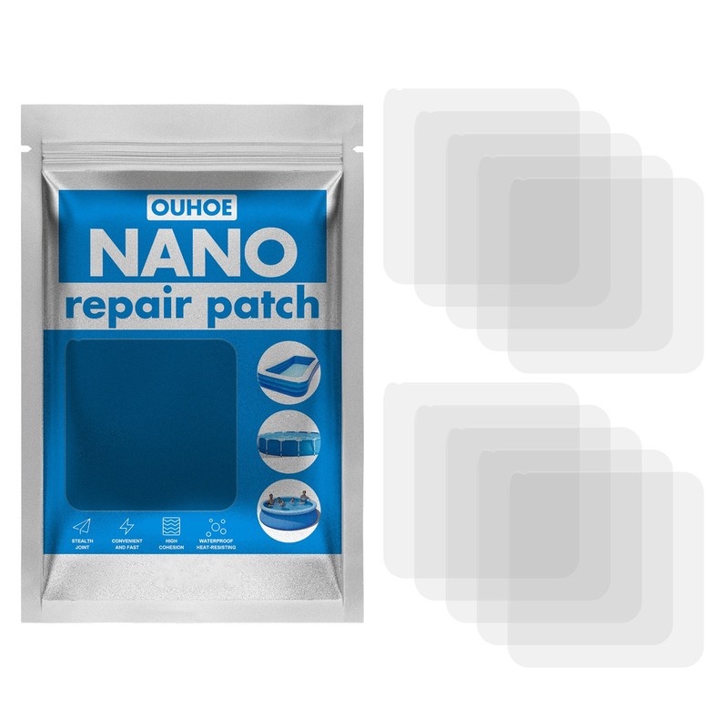 Bộ 10 Miếng Vá Sửa Chữa Lều/ Lều/ Lều Chống Thấm Nước Nhanh Chóng Tiện Dụng