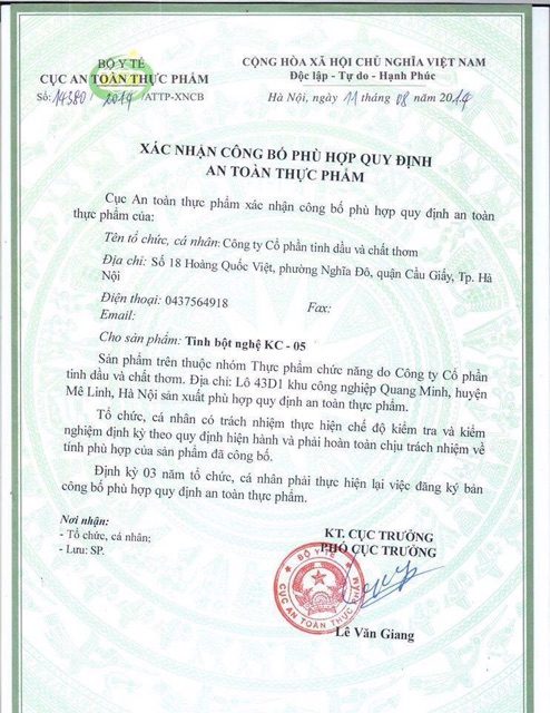 Tinh bột nghệ KC-05 - Viện Hàn lâm KHCNVN- gói 50g | BigBuy360 - bigbuy360.vn