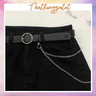 Thắt Lưng Nữ Tròn Kèm Xích bản 2.3cm và 2.8cm TL001 - Thắt Lưng Giá Tốt