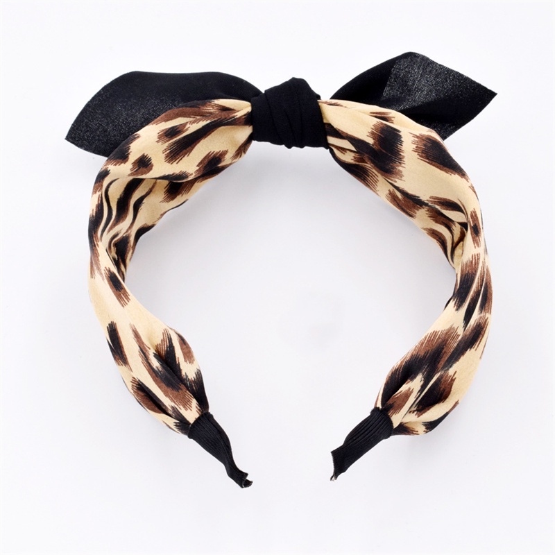 Băng Đô Vành Rộng Họa Tiết Da Báo Thời Trang Thu Đông Dành Cho Nữ