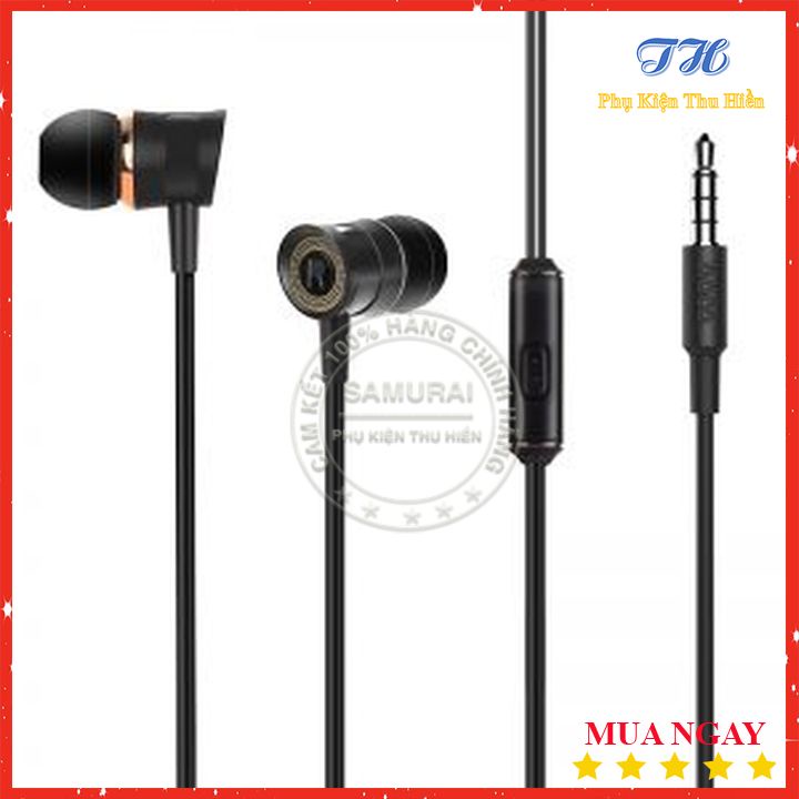 Tai Nghe Nhựa TPE Jack 3.5MM Có Mic Hoco M37 - Dài 1.2M