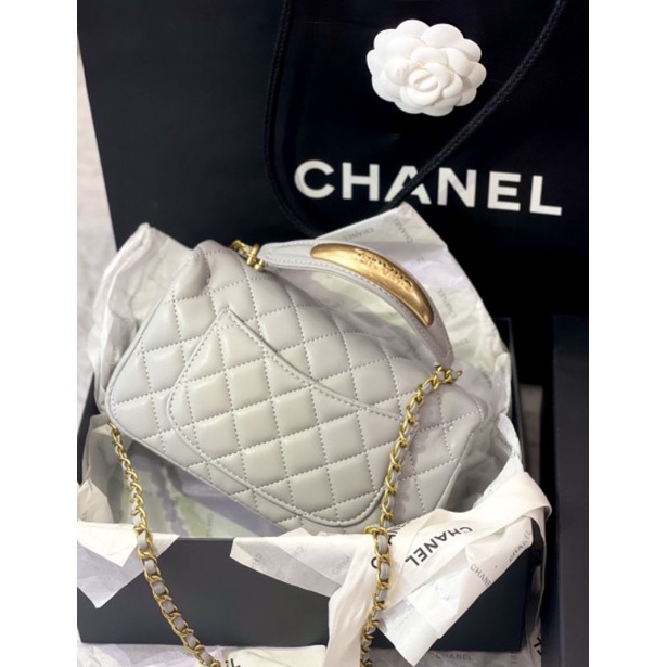 Túi xách nữ mini Tophandle sz20cm da thật hàng đẹp nét căng fullbox nam châm nguyên seal