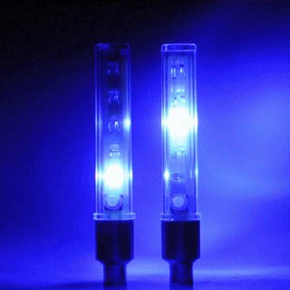 Set 2 Nắp Van Hơi Có Đèn Led Phát Sáng Cho Xe Hơi Xe Máy / Xe Đạp