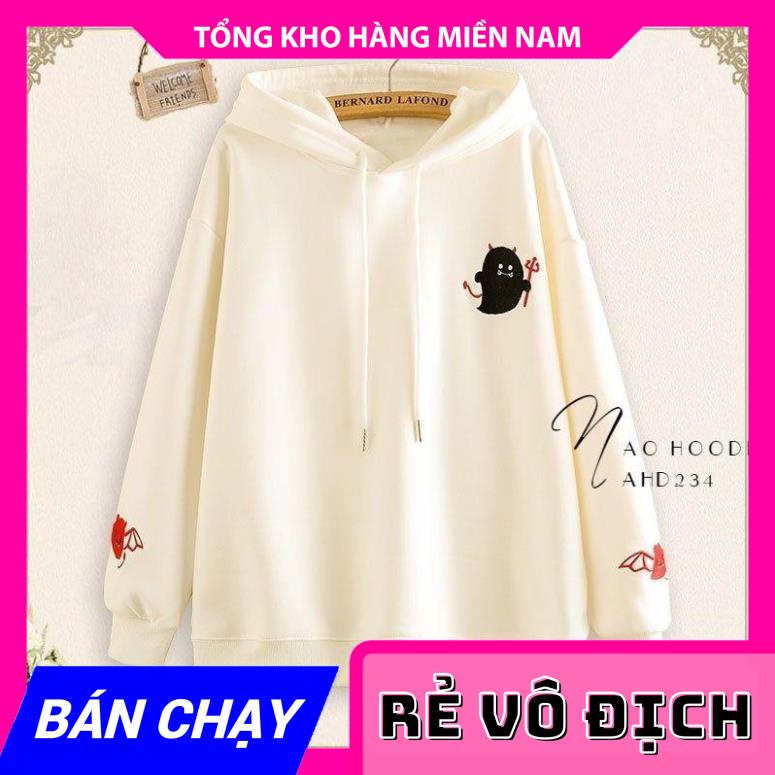 ÁO HOODIE NỈ THÊU HÌNH CHẤT NGẦU AHD234 ⚡ ÁO HOODIE UNISEX ⚡ẢNH THẬT⚡ ÁO NỈ CHUI  MY