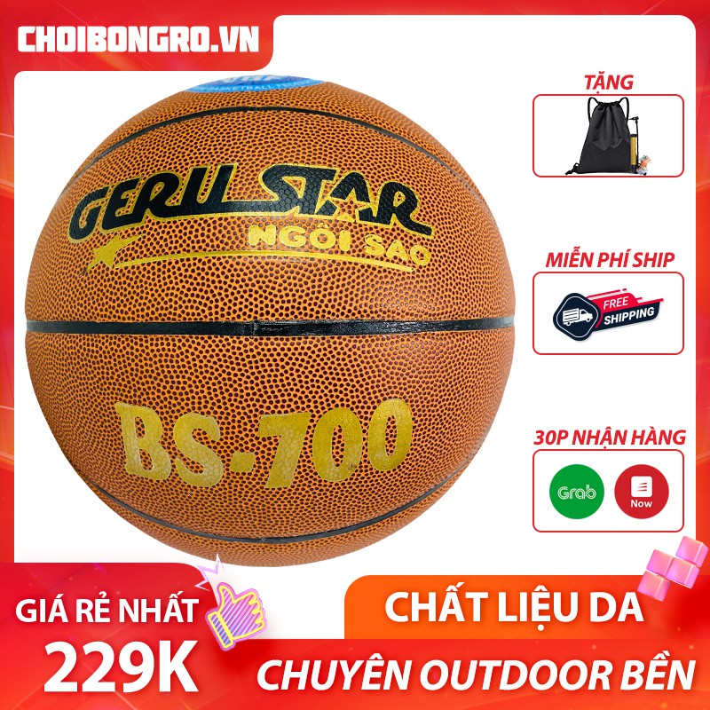 Bóng rổ Geru Star BS 700 - Bóng da giá rẻ, chuyên sân bê tông, tăng cảm giác bóng | Choibongro.vn