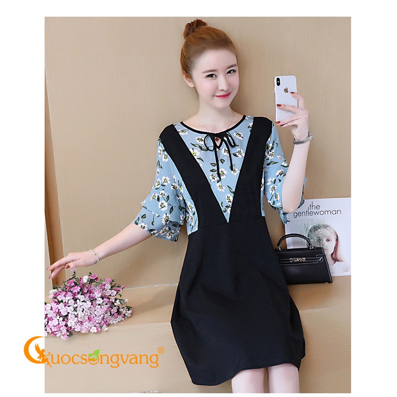 Váy đầm big size váy đầm xòe tay lỡ GLV077 Cuocsongvang
