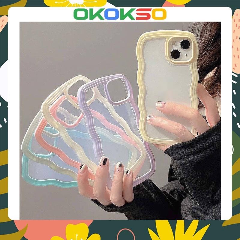 Ốp Điện Thoại Mềm Trong Suốt Chống Sốc Họa Tiết Sóng Biển Cho Oppo Reno7Pro reno6/5