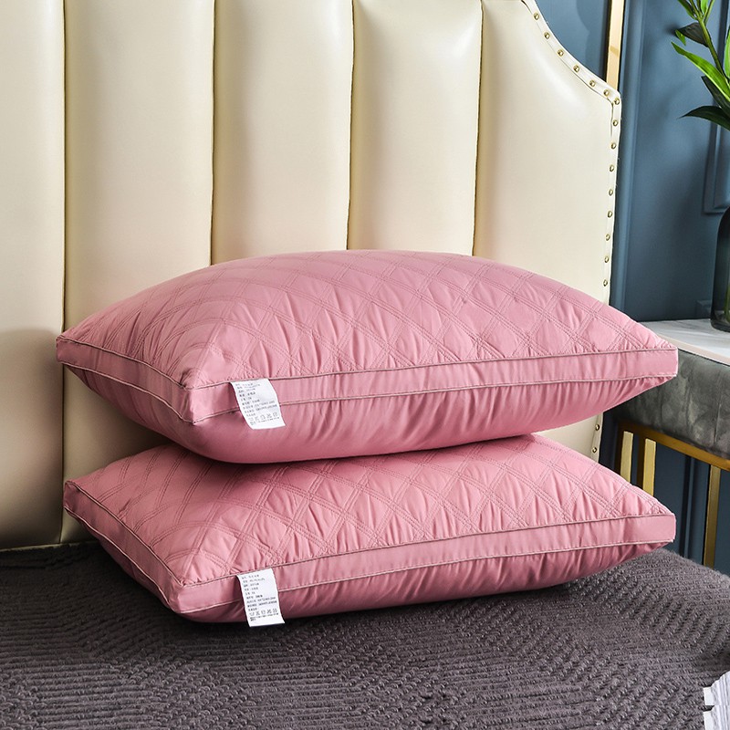 Alshone Pillow BeddingsThree-line Grid Quilted Pillow Feather Velvet Pillow Three-dimensional Pillow