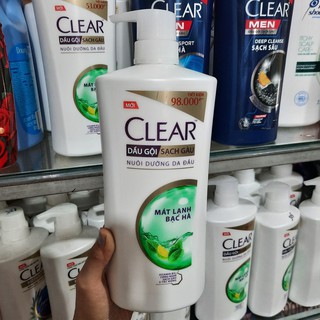 Dầu Gội Sạch Gàu CLEAR Mát Lạnh Bạc Hà 880g