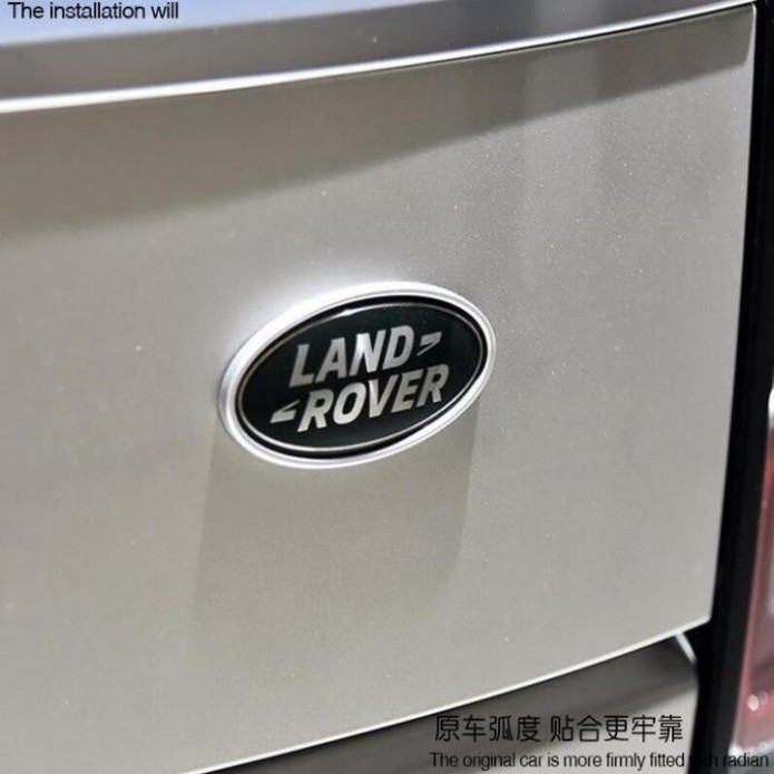 Sản Phẩm Logo biểu tượng sau xe Land Rover: Kích thước 90×48mm .