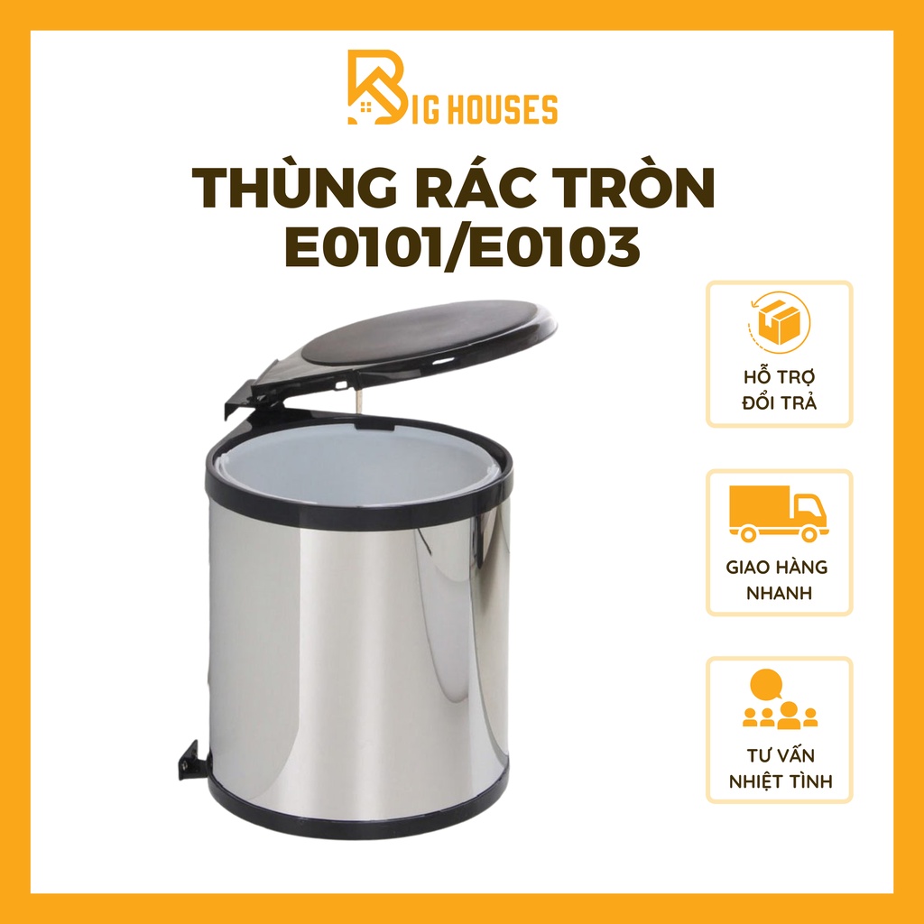 Thùng Rác Tròn Eurogold E0101 E0103 Thùng Rác Nhà Bếp Bền Đẹp CÓ THỢ LẮP ĐẶT