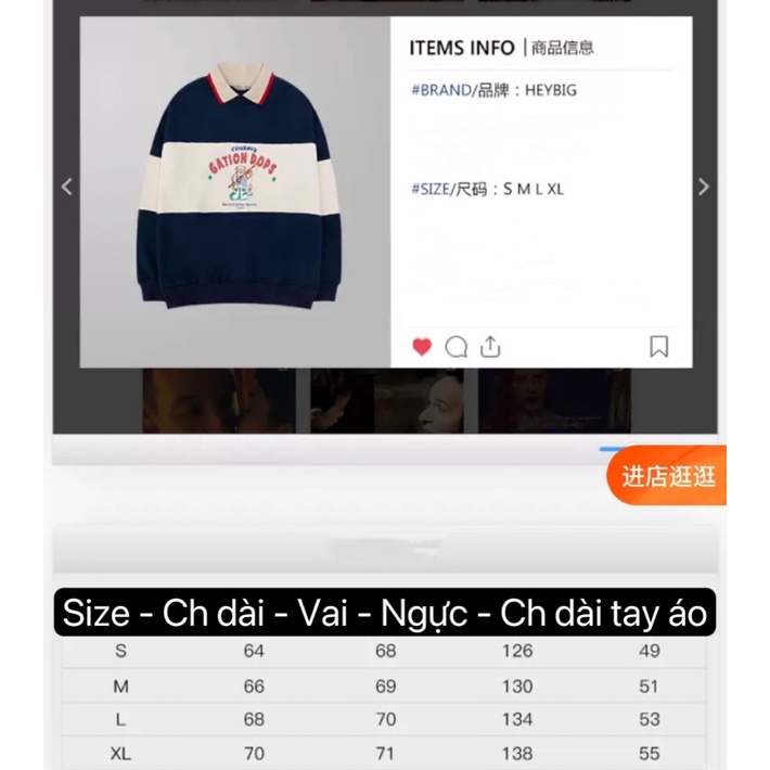 Áo polo dài tay  Nelly Heybig form rộng thời trang mùa hè dành cho nam và nữ 89 DOPS