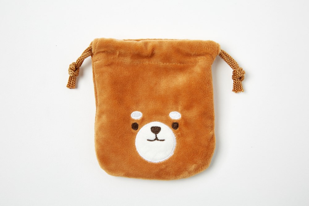 Túi Dây Rút Mini Artbox Hàn Quốc Đựng Đồ Dùng Cá Nhân Họa Tiết Shiba Inu Màu Nâu