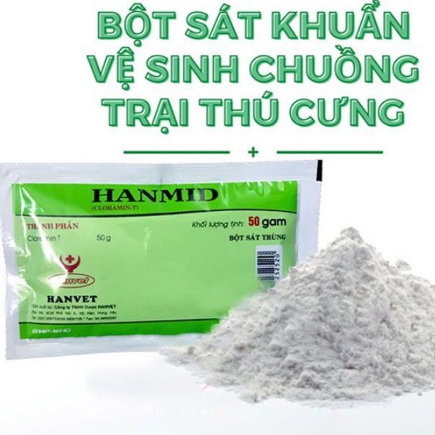 Bột sát khuẩn chuồng trại Hanmid 50g