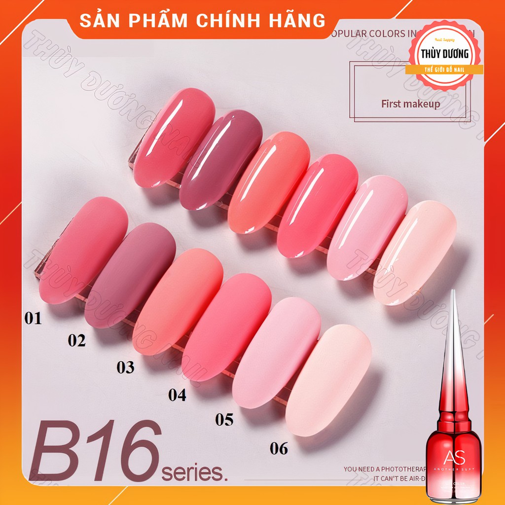 Sơn gel AS chính hãng chai đỏ mã B16 15ml