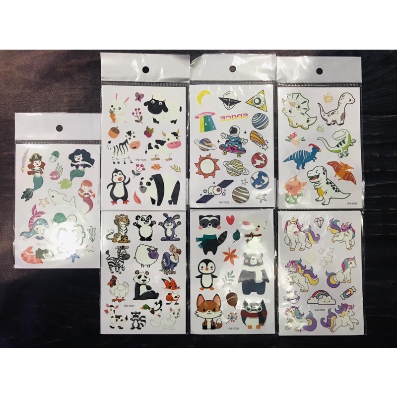 Hình xăm dán hoạt hình cho bé