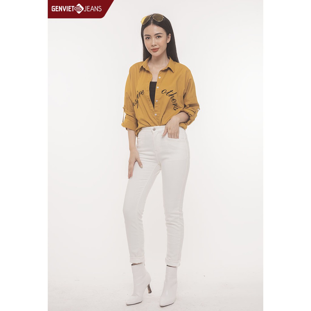  Quần Dài Jeans Nữ TQ103J774 GENVIET