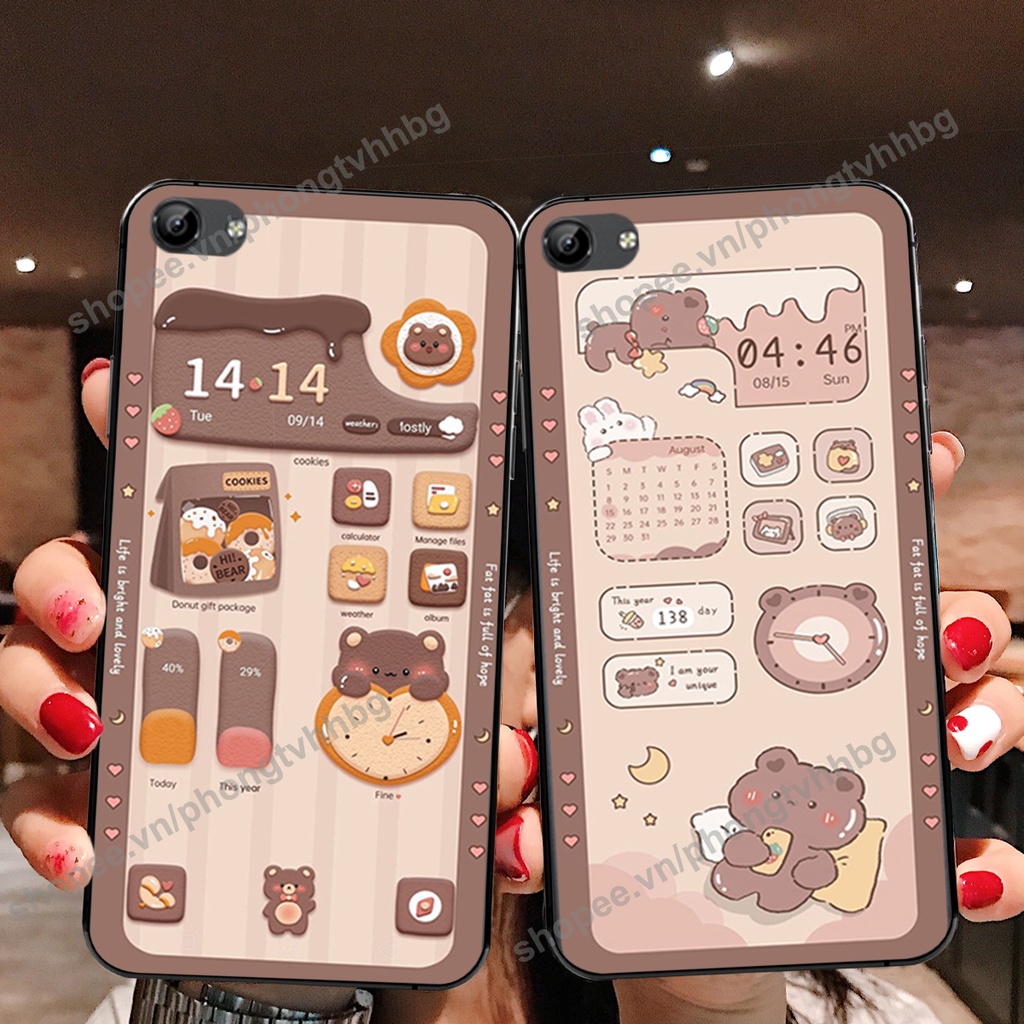 Ốp lưng Vivo Y81 / Y83 / Y71 gấu,thỏ trắng , đồng hồ dễ thương cute cực đẹp