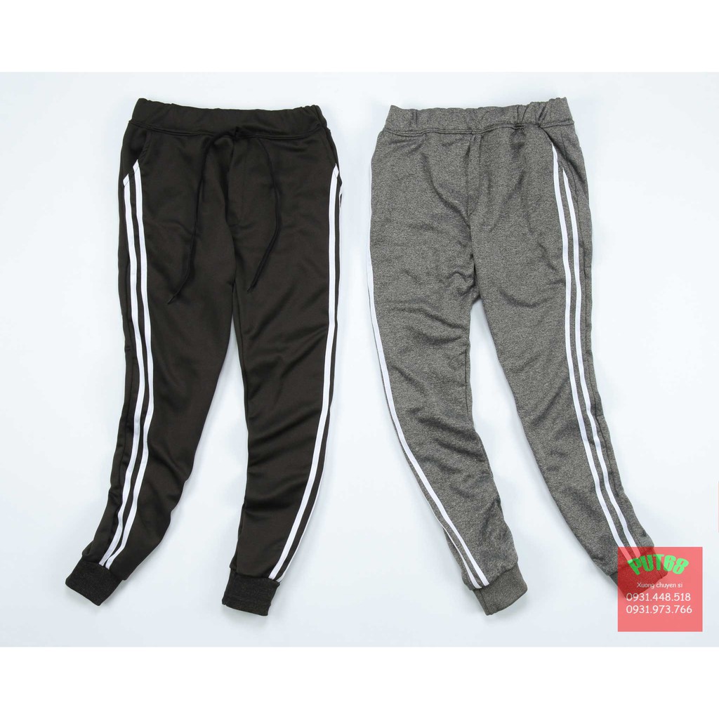 Quần jogger nam nữ 2 sọc