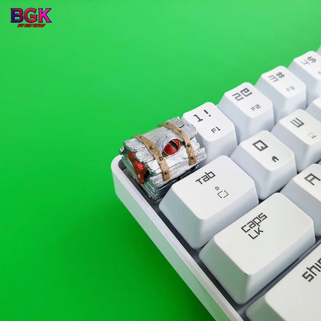 Keycap Artisan Mimic Monster Lẻ Hộp Kho Báu Quái Vật Cực Đẹp Và Độc Đáo