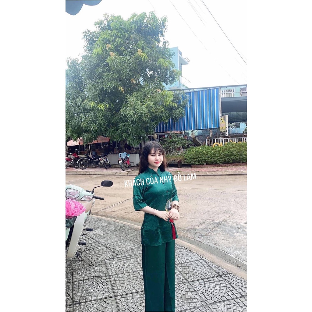 Bộ Lễ Đi Chùa Đính Dây May Mắn Tài Lộc MÀU XANH