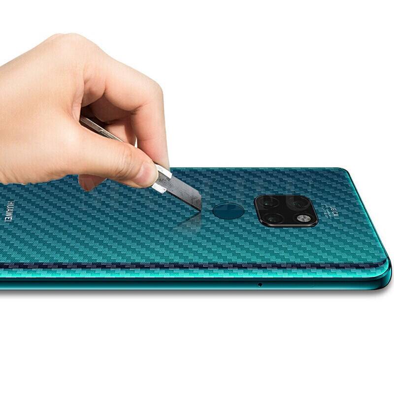 Set 2 miếng dán bảo vệ mặt sau điện thoại bằng sợi carbon phù hợp cho Huawei Mate 8 9 10 20 30 40 Pro