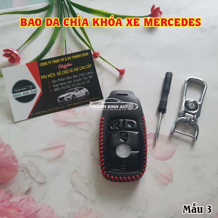 Móc Treo Chìa Khóa Bao Da Cao Cấp Xe Mercedes - Thanh Bình Auto