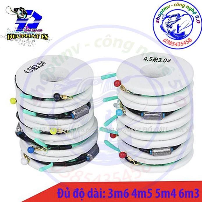 Dây trục câu đài buộc sẵn đầy đủ các kích thước, cước câu