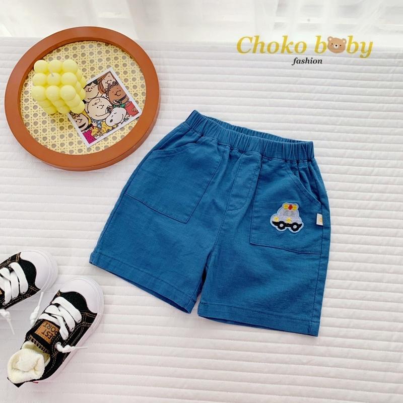 QUẦN SOOC THÊU Ô TÔ CHO BÉ