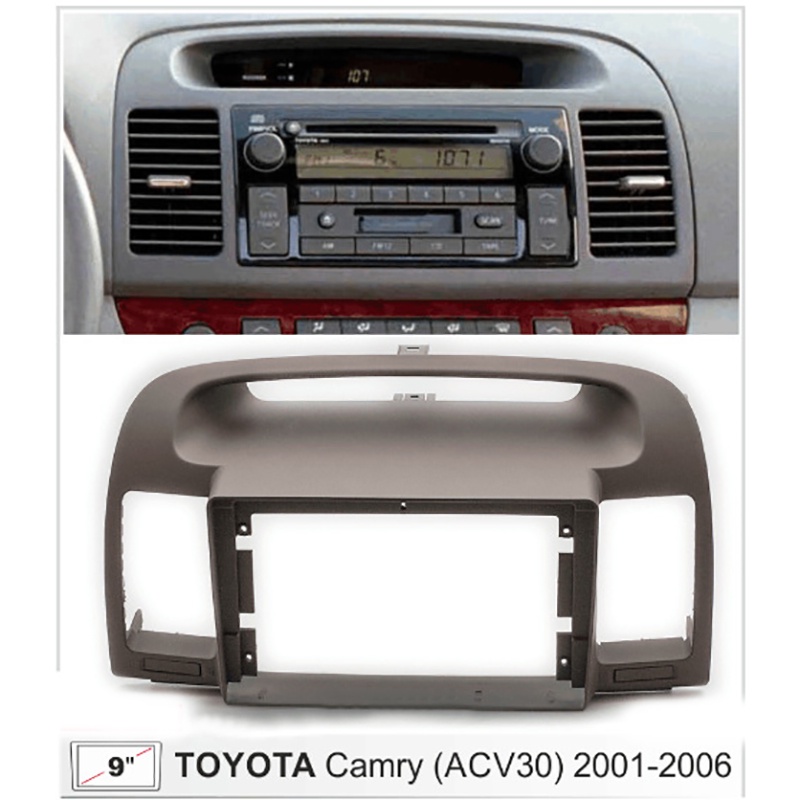 Khung Bảng Điều Khiển Radio 9 Inch Android MP5 2000-2003 Toyota Camry