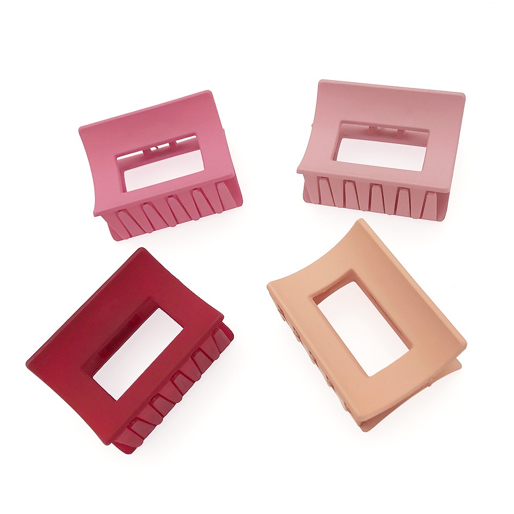 Kẹp tóc nhựa acrylic hình vuông thời trang Hàn Quốc cổ điển