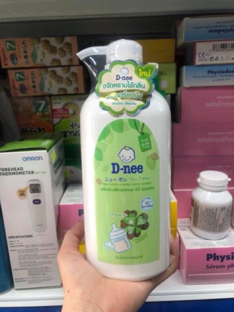 Nước rửa bình sữa và rau củ quả Dnee dạng chai 500ml & 620ml - Thái Lan