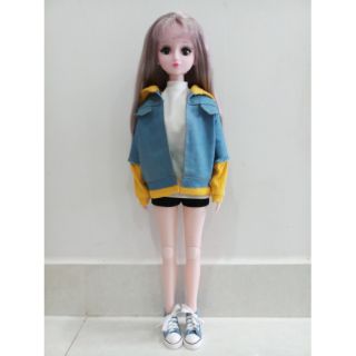 Áo khoác jean size búp bê doris 60cm