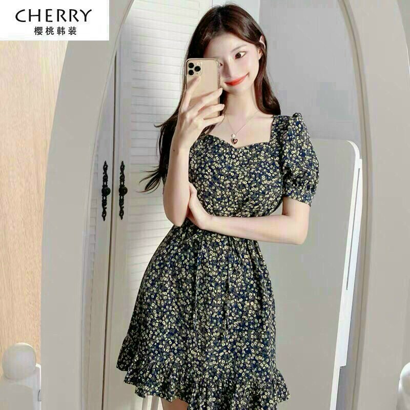 Đầm Lụa Hoa Đuôi Cá Xinh Xắn