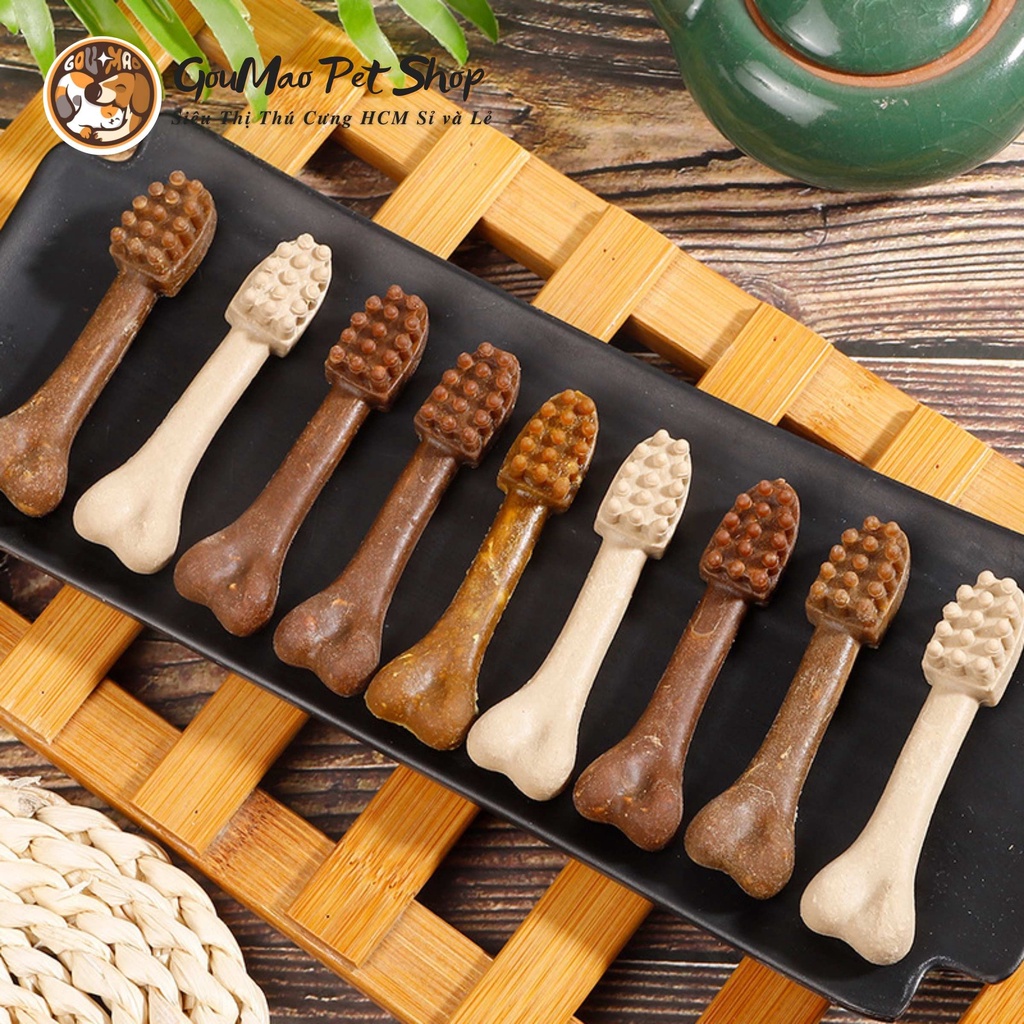 [Chính hãng] xương bàn chải YAHO - giúp chó sạch răng và chống hôi miệng