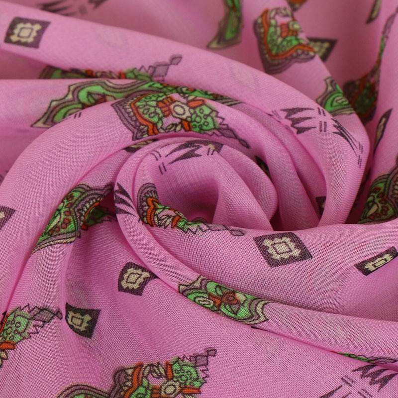 Khăn Choàng Lụa Chiffon Mỏng Thoáng Khí Phong Cách Ấn Độ Mới