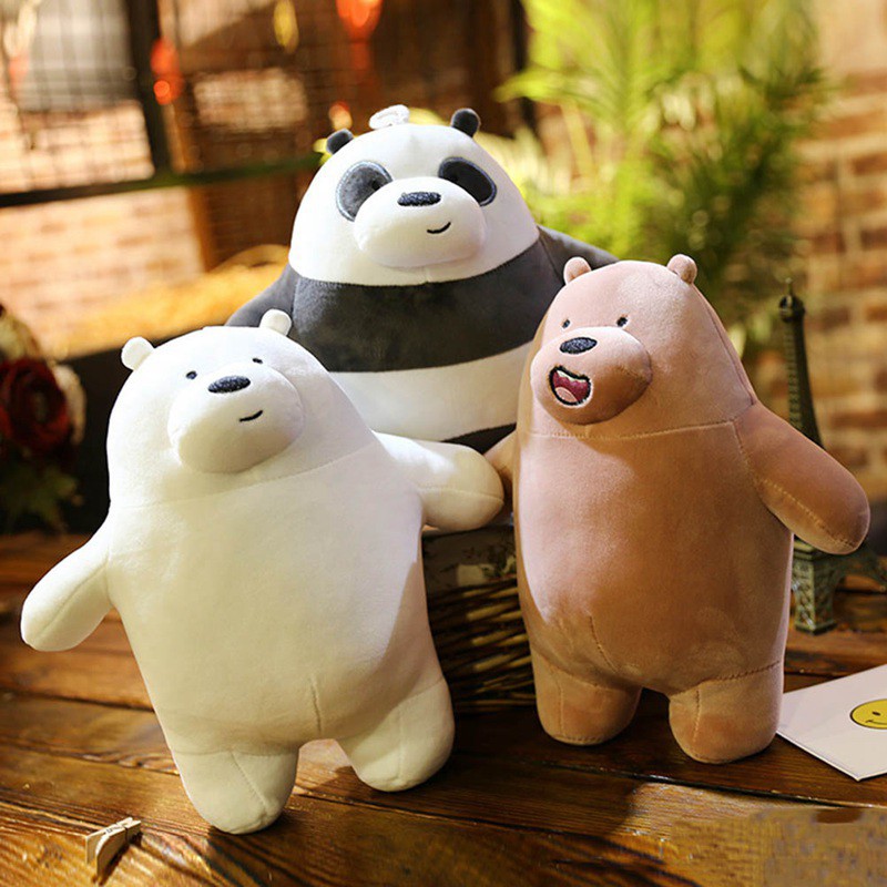 We Bare Bears đồ chơi nhồi bông Dễ Thương